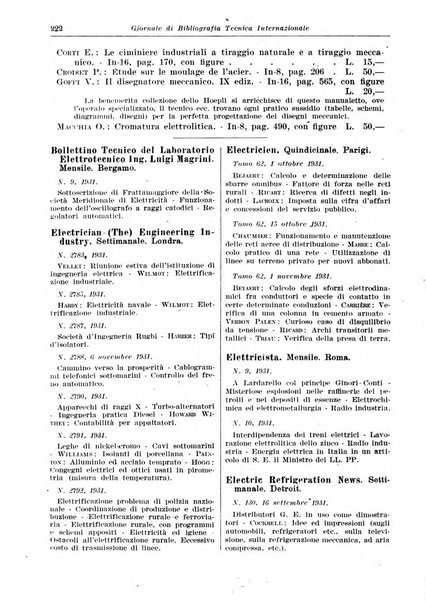 Giornale di bibliografia tecnica internazionale