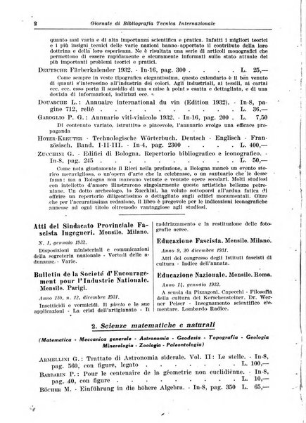 Giornale di bibliografia tecnica internazionale