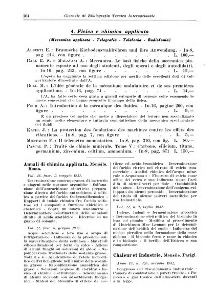 Giornale di bibliografia tecnica internazionale