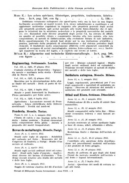 Giornale di bibliografia tecnica internazionale