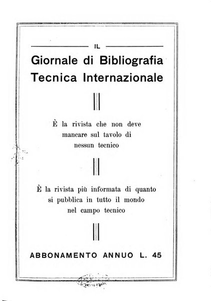 Giornale di bibliografia tecnica internazionale