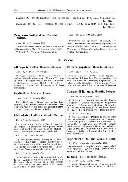 Giornale di bibliografia tecnica internazionale