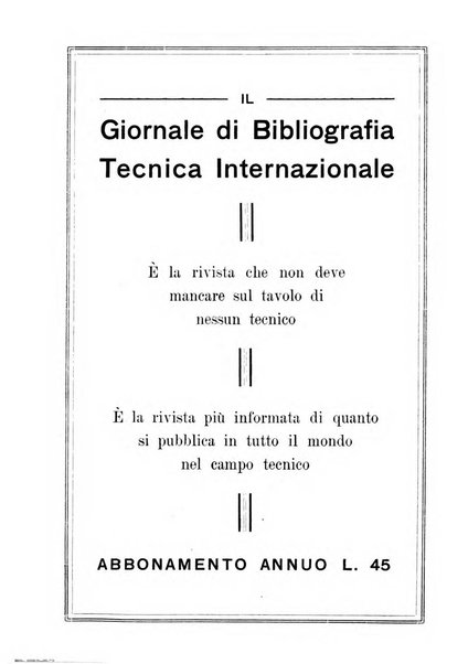 Giornale di bibliografia tecnica internazionale