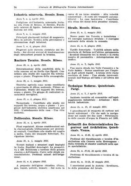 Giornale di bibliografia tecnica internazionale