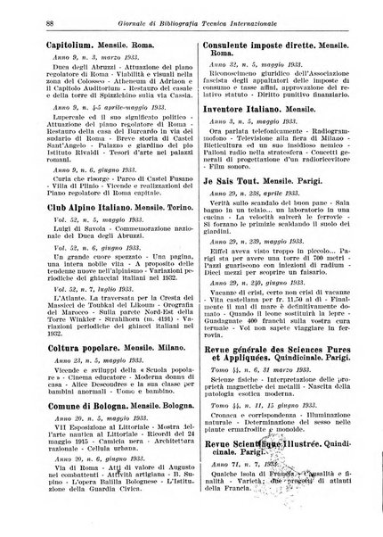 Giornale di bibliografia tecnica internazionale