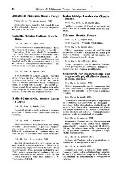 Giornale di bibliografia tecnica internazionale