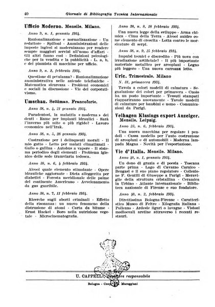 Giornale di bibliografia tecnica internazionale