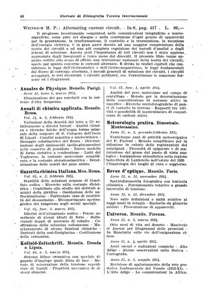 Giornale di bibliografia tecnica internazionale