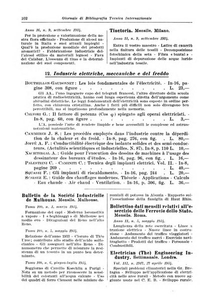 Giornale di bibliografia tecnica internazionale