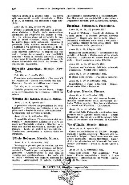 Giornale di bibliografia tecnica internazionale