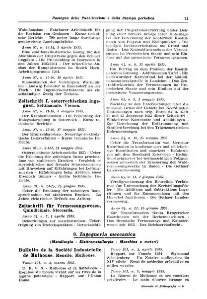 Giornale di bibliografia tecnica internazionale