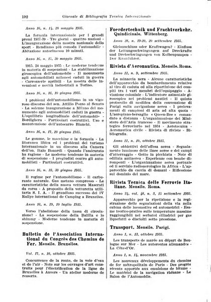 Giornale di bibliografia tecnica internazionale