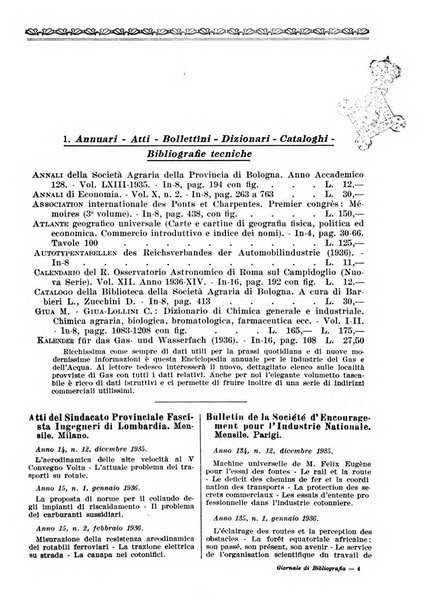 Giornale di bibliografia tecnica internazionale