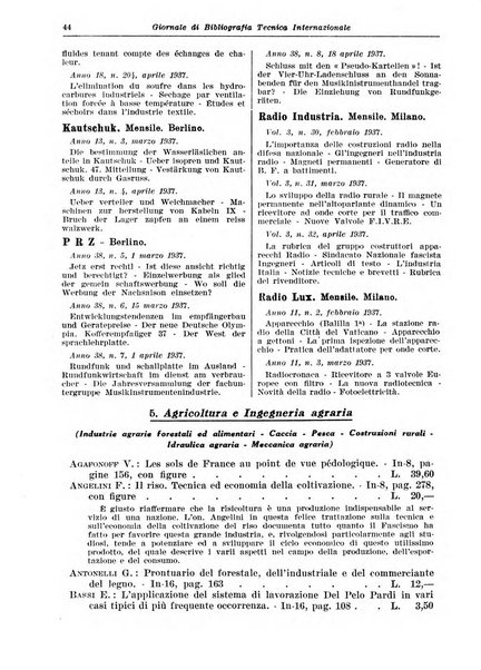 Giornale di bibliografia tecnica internazionale