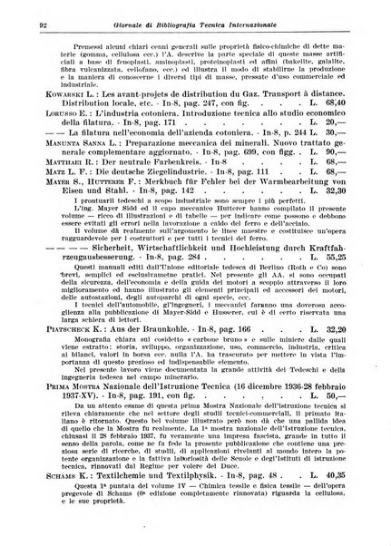 Giornale di bibliografia tecnica internazionale