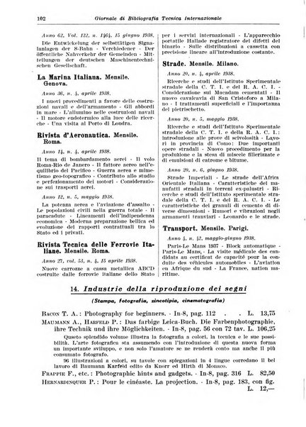 Giornale di bibliografia tecnica internazionale