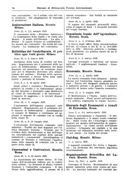 Giornale di bibliografia tecnica internazionale