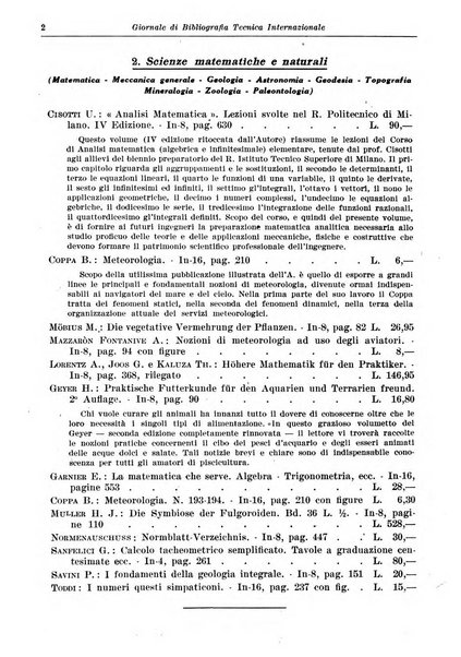 Giornale di bibliografia tecnica internazionale