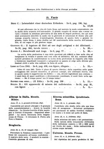 Giornale di bibliografia tecnica internazionale