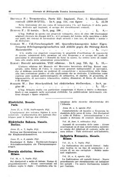 Giornale di bibliografia tecnica internazionale