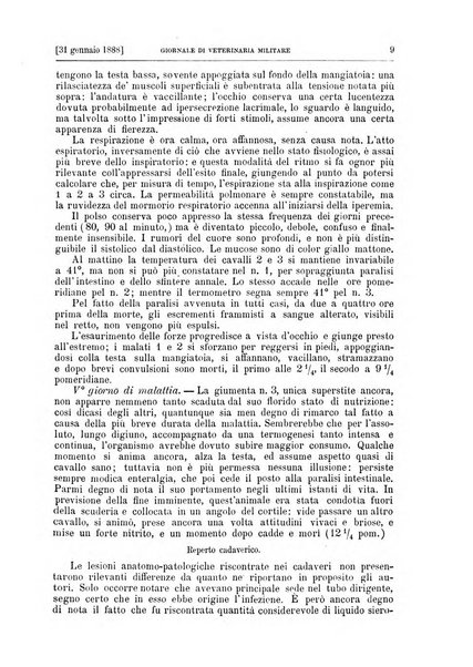 Giornale di veterinaria militare rivista mensile di scienze ippiche militari, clinica veterinaria, igiene del cavallo di truppa, ippotecnia