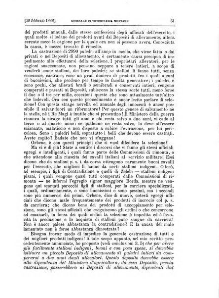 Giornale di veterinaria militare rivista mensile di scienze ippiche militari, clinica veterinaria, igiene del cavallo di truppa, ippotecnia