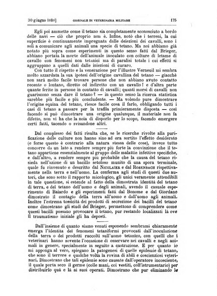 Giornale di veterinaria militare rivista mensile di scienze ippiche militari, clinica veterinaria, igiene del cavallo di truppa, ippotecnia