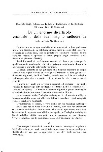 Giornale medico dell'Alto Adige