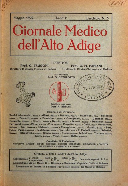 Giornale medico dell'Alto Adige