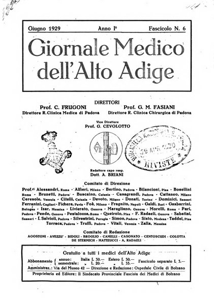 Giornale medico dell'Alto Adige