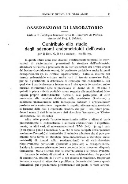 Giornale medico dell'Alto Adige