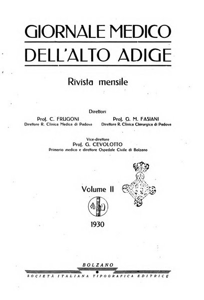 Giornale medico dell'Alto Adige