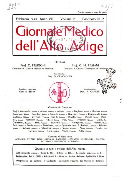 Giornale medico dell'Alto Adige