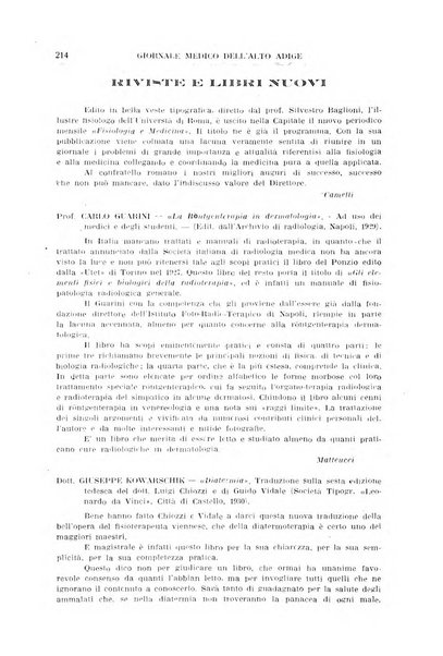 Giornale medico dell'Alto Adige