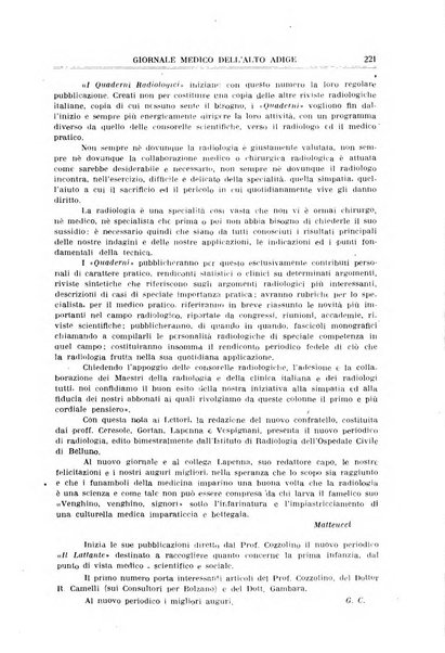 Giornale medico dell'Alto Adige