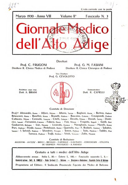 Giornale medico dell'Alto Adige