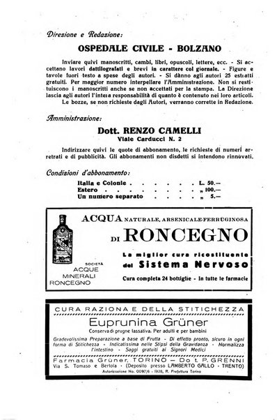 Giornale medico dell'Alto Adige