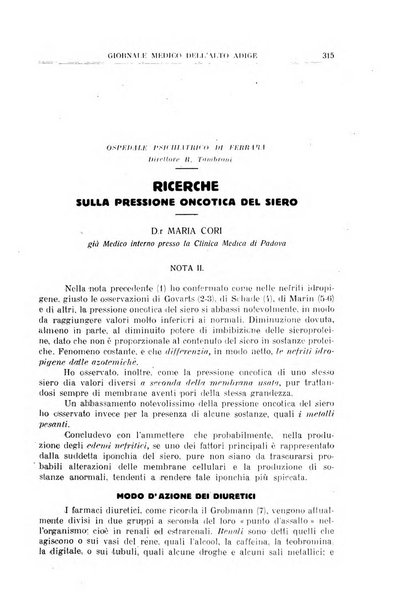 Giornale medico dell'Alto Adige