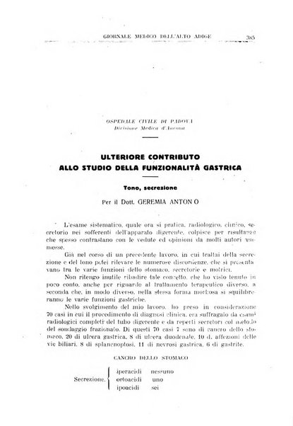 Giornale medico dell'Alto Adige