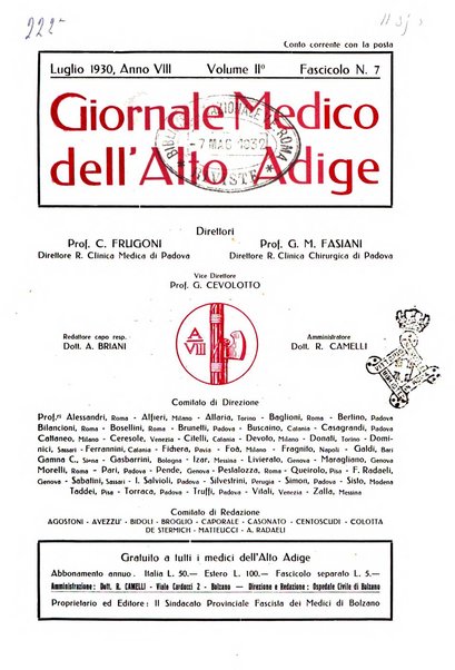 Giornale medico dell'Alto Adige