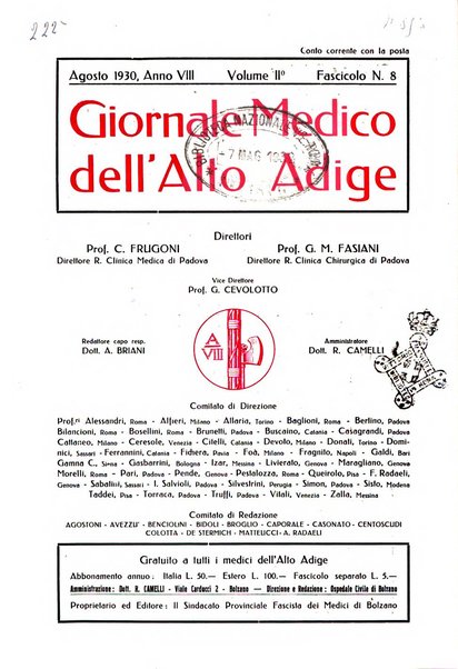 Giornale medico dell'Alto Adige