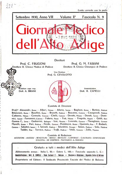 Giornale medico dell'Alto Adige