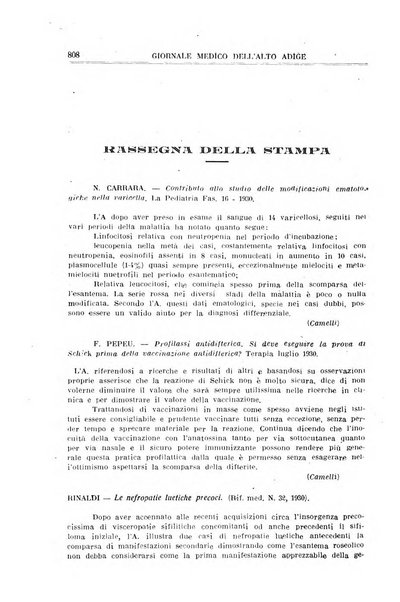 Giornale medico dell'Alto Adige