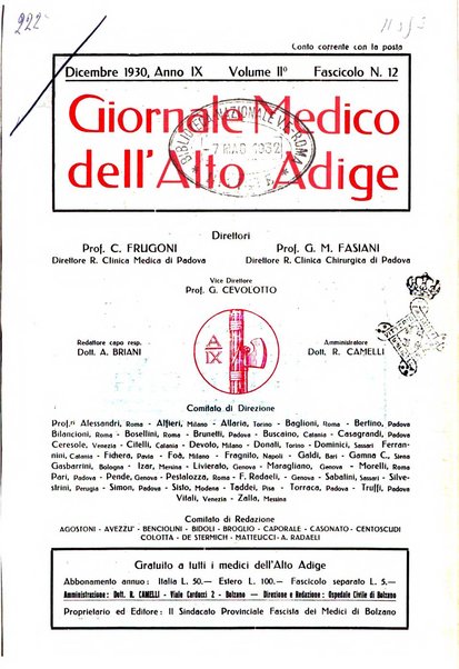 Giornale medico dell'Alto Adige