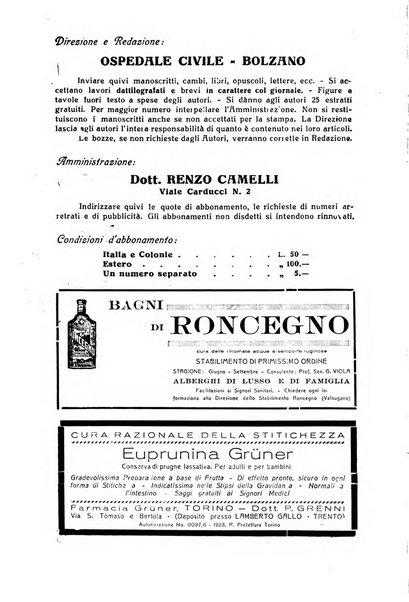 Giornale medico dell'Alto Adige