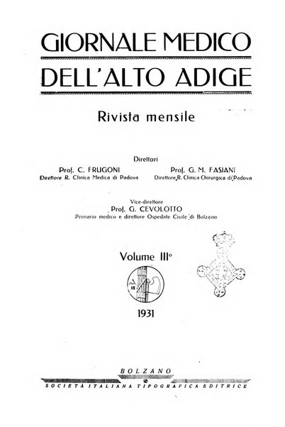 Giornale medico dell'Alto Adige