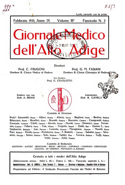 Giornale medico dell'Alto Adige