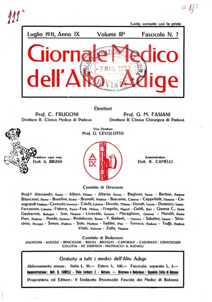 Giornale medico dell'Alto Adige