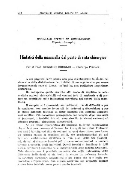 Giornale medico dell'Alto Adige