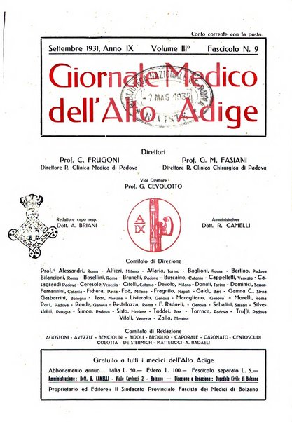 Giornale medico dell'Alto Adige